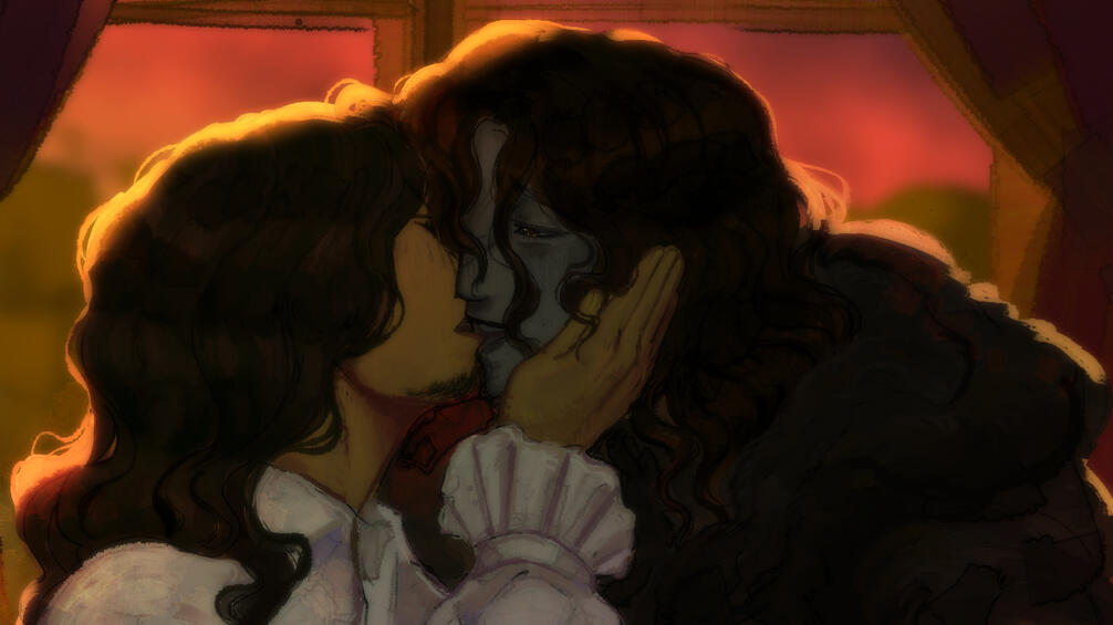 Oh wow they're kissing Oh wow they're kissing